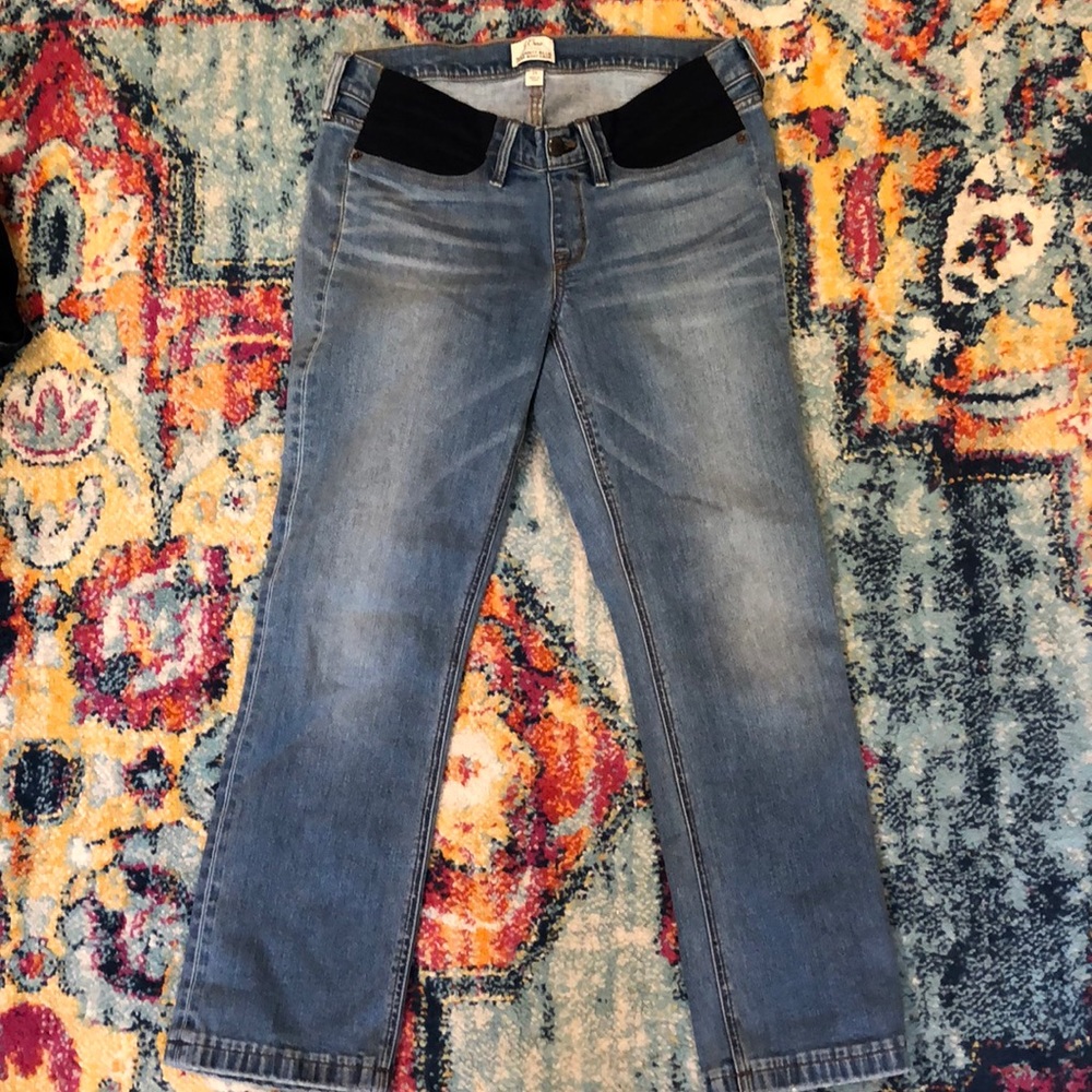 J Crew Maternity Jeans Billie Demi Boot Crop